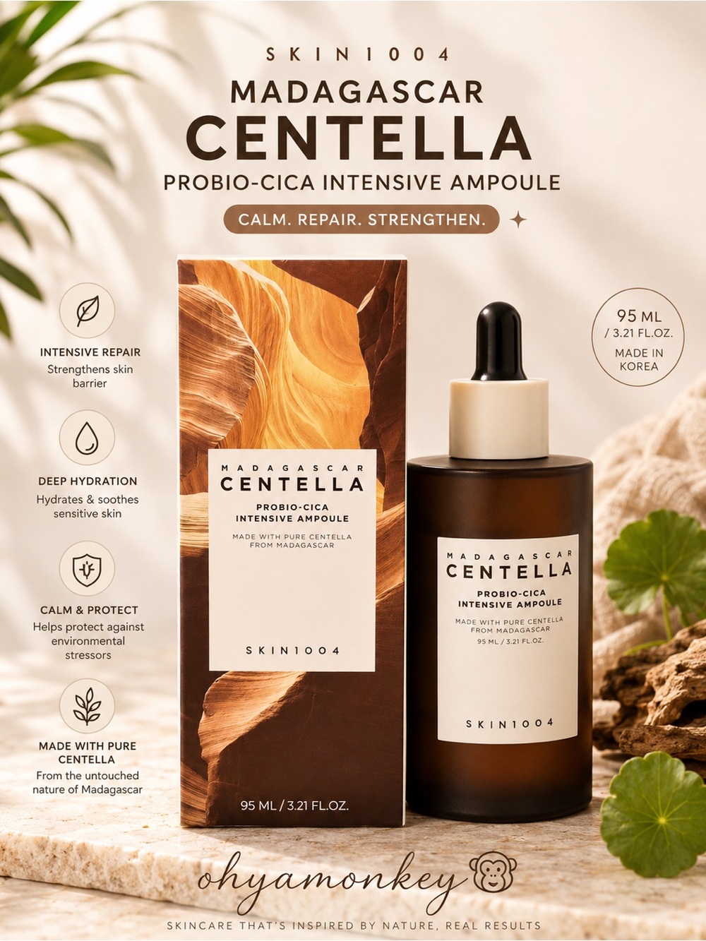 Skin1004 Madagascar Centella Probio-Cica Intensive Ampoule 3.21fl oz EXP:2028